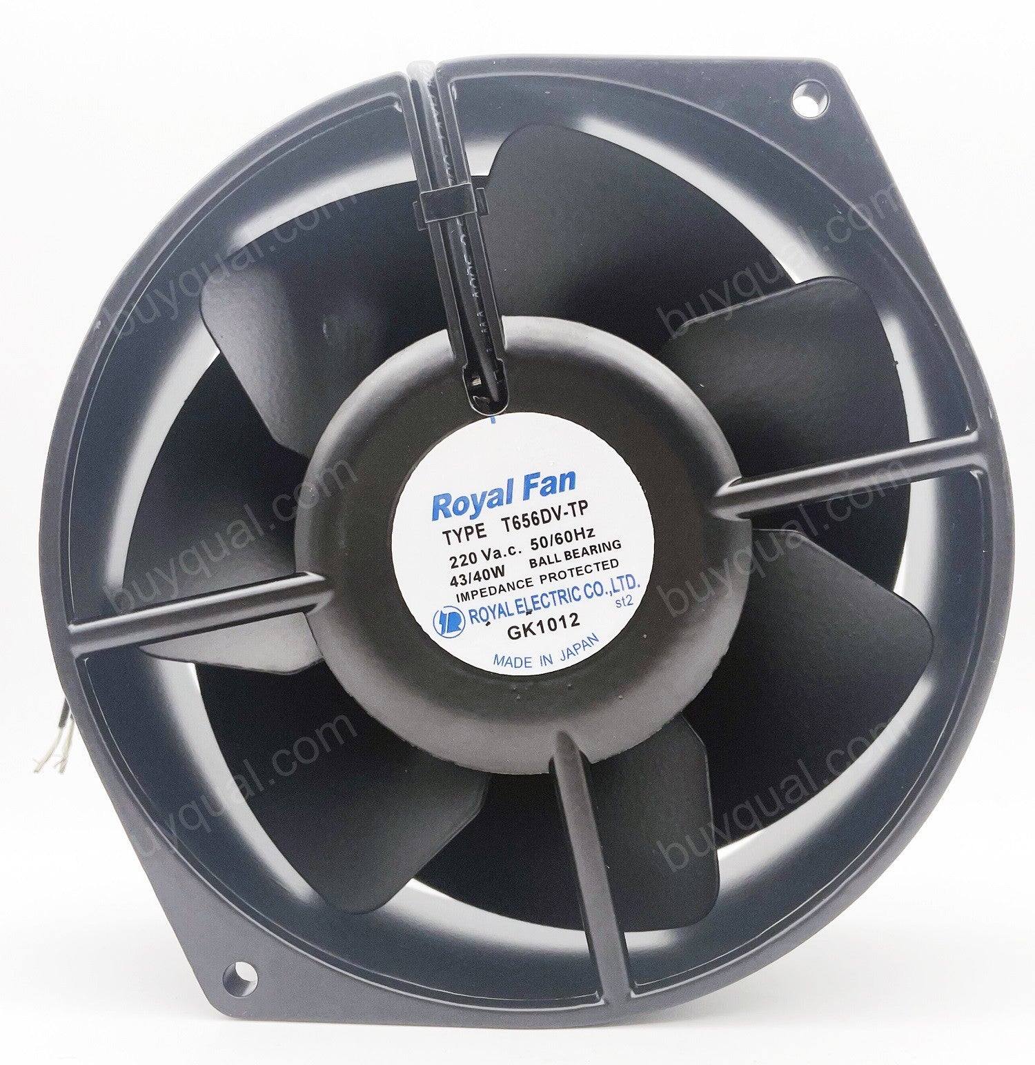 Royal T656DV-TP 220V 43/40W Cooling Fan - New Royal T656DV-TP 220V 43/40W Cooling Fan - New